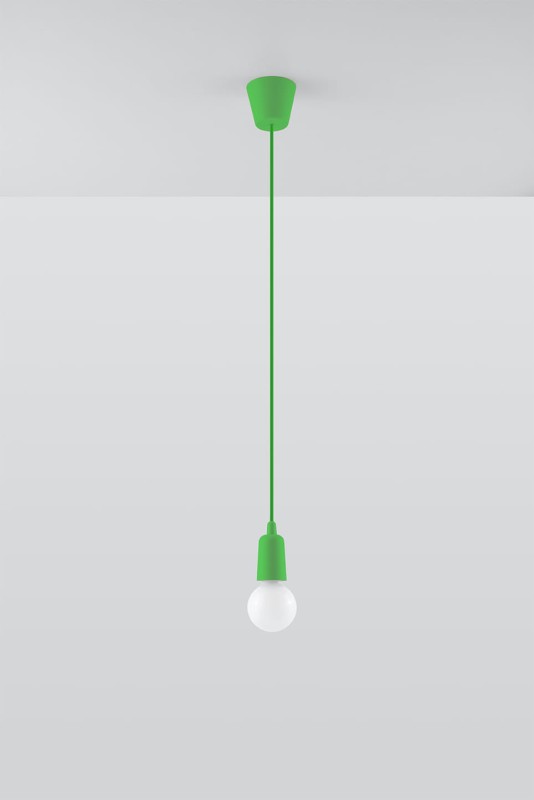 Lampa wisząca DIEGO 1 zielony -3940119