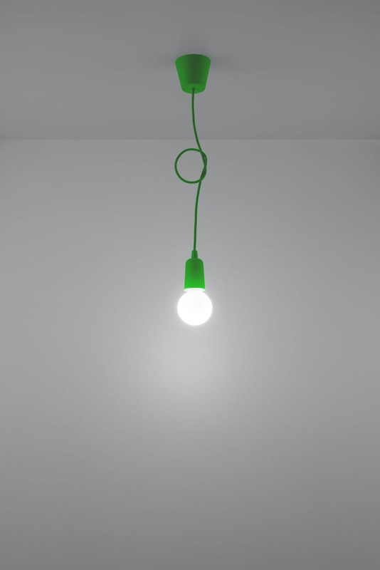 Lampa wisząca DIEGO 1 zielony -3940120