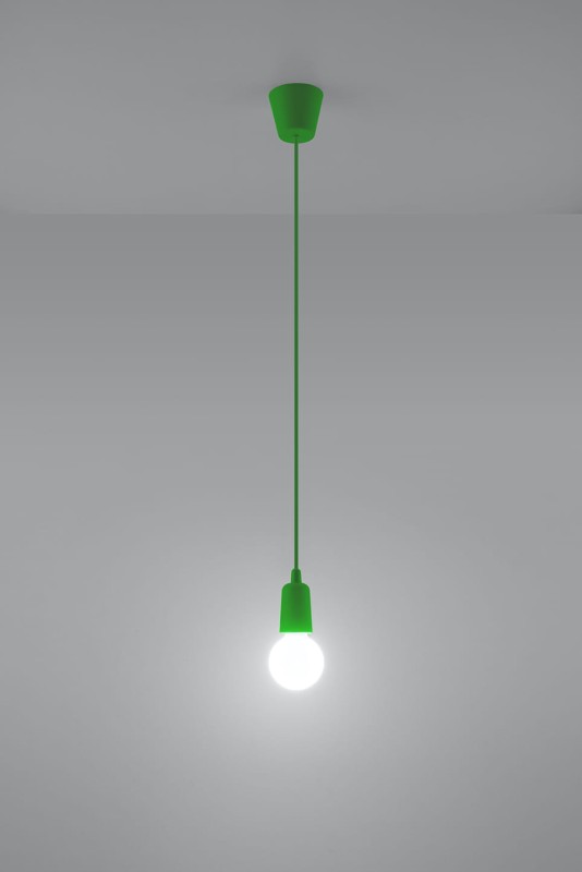 Lampa wisząca DIEGO 1 zielony -3940121