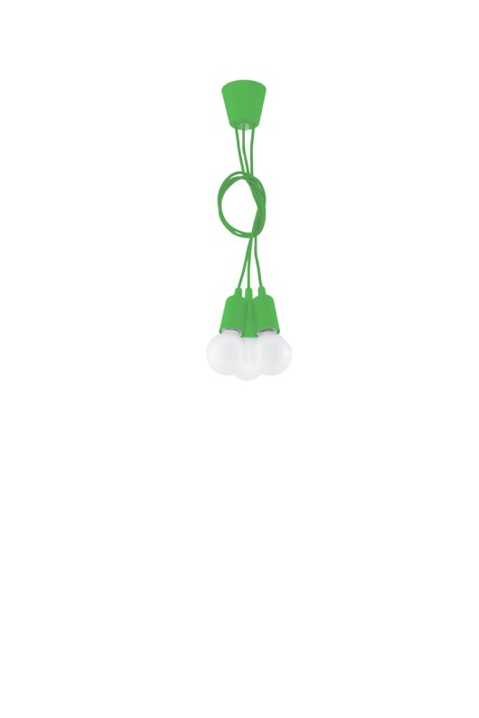 Lampa wisząca DIEGO 3 zielony -3940122