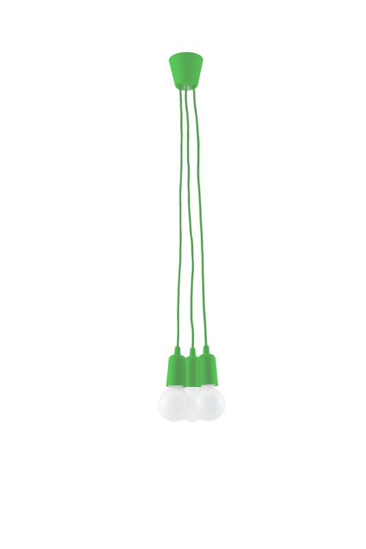 Lampa wisząca DIEGO 3 zielony -3940123