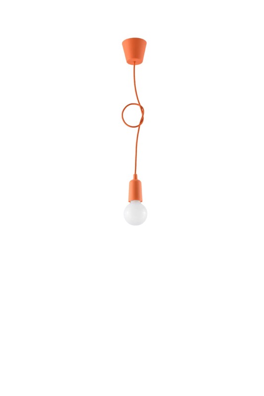 Lampa wisząca DIEGO 1 pomarańczowy -3940134