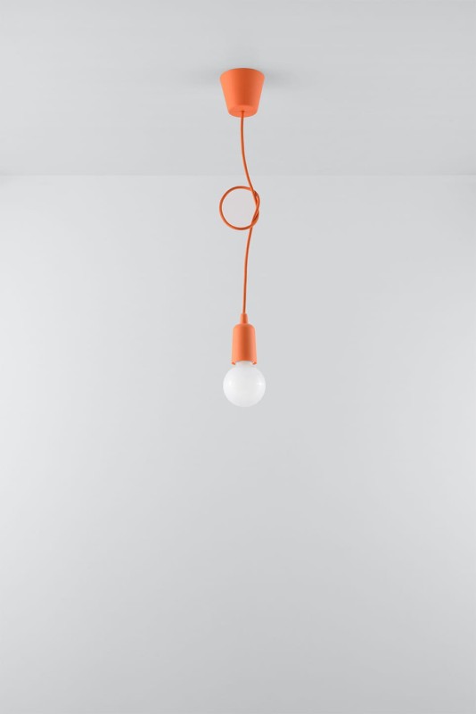 Lampa wisząca DIEGO 1 pomarańczowy -3940136
