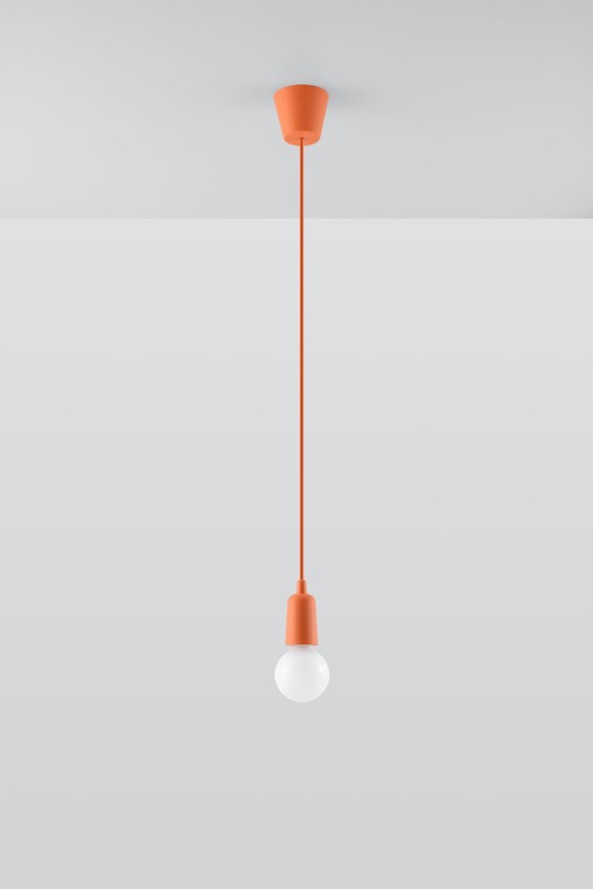 Lampa wisząca DIEGO 1 pomarańczowy -3940137