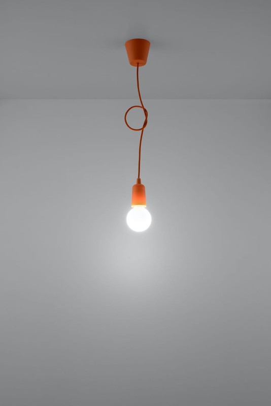 Lampa wisząca DIEGO 1 pomarańczowy -3940138