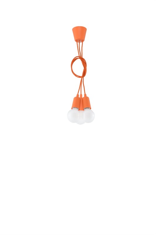 Lampa wisząca DIEGO 3 pomarańczowy -3940140