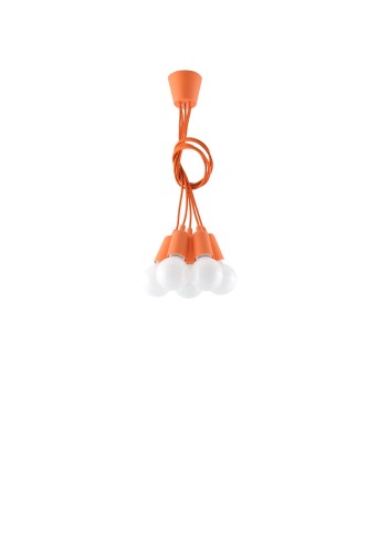  Lampa wisząca DIEGO 5 pomarańczowy 