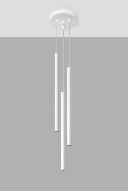 Lampa Wisząca PASTELO 3P Biała-3939813