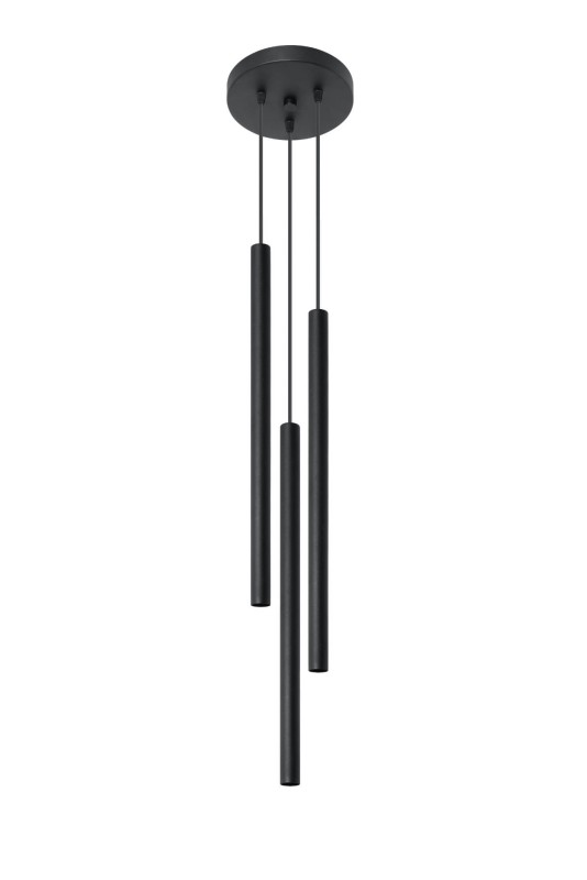 Lampa Wisząca PASTELO 3P Czarna-3939828