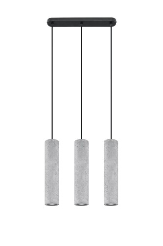  Lampa wisząca LUVO 3 zwis loft beton szary vintage