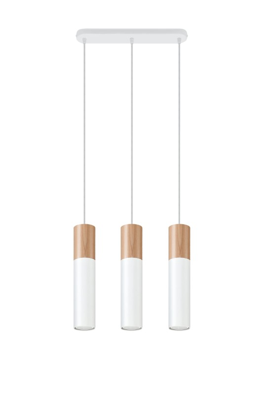 Lampa wisząca PABLO 3 biała-4716627