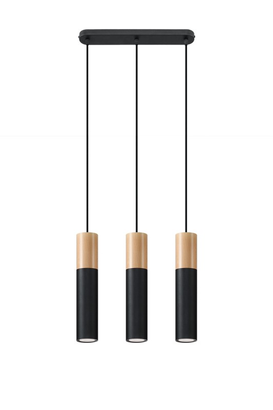 Lampa wisząca PABLO 3 czarna-4716630