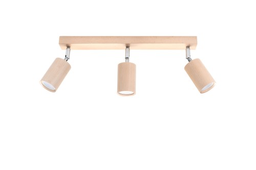  Plafon BERG 3 naturalne drewno regulowany spot okrąg tuba listwa