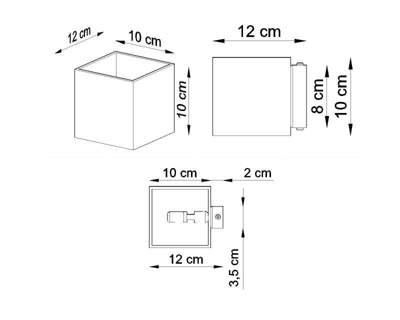 Kinkiet QUAD 1 Antracyt-4978560