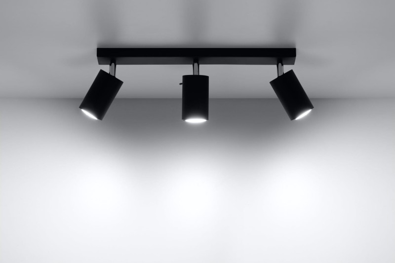 Plafon RING 3 Czarny-3938249