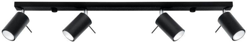 Plafon RING 4L Czarny-3939345