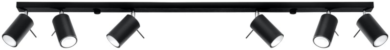 Plafon RING 6L Czarny-3939353
