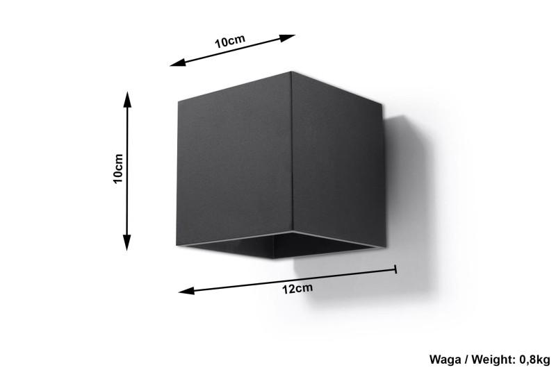 Kinkiet QUAD 1 Czarny-3938093