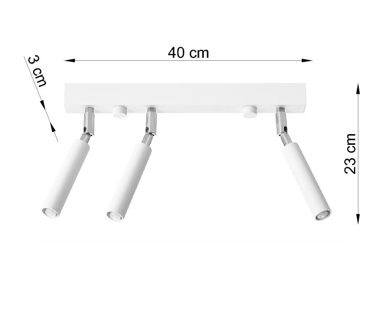 Plafon EYETECH 3 biały-5316238