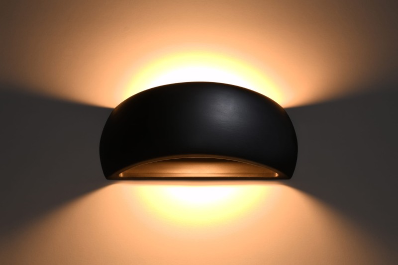 Kinkiet ceramiczny PONTIUS czarny-5316151