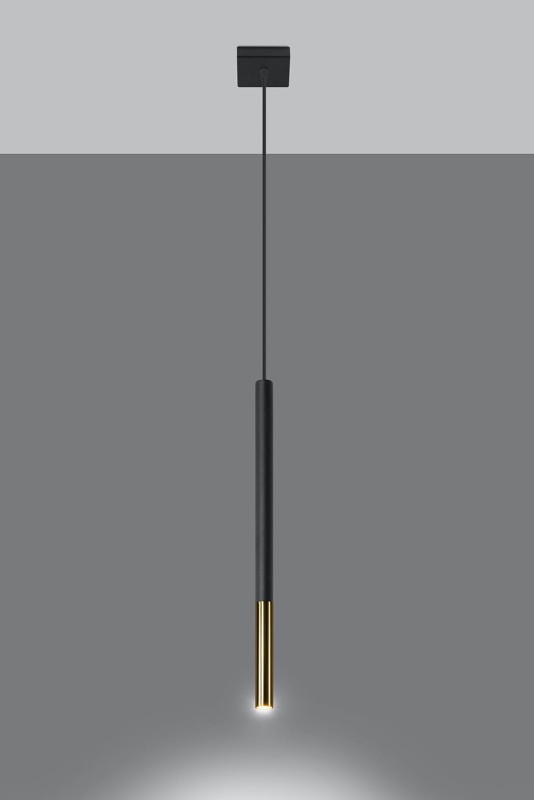 Lampa wisząca MOZAICA 1 czarny/złoto-5316194