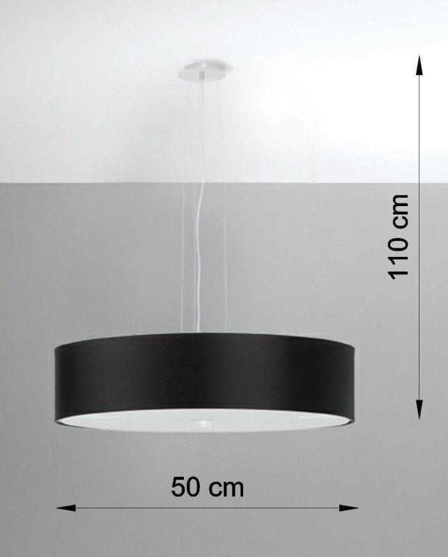 Żyrandol SKALA 50 czarny-5315959