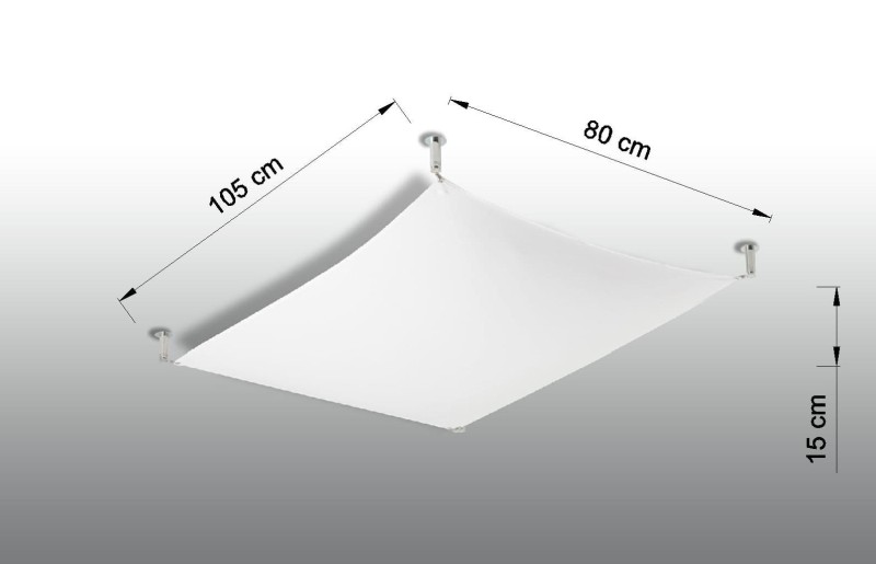 Plafon LUNA 1 biały-5315878