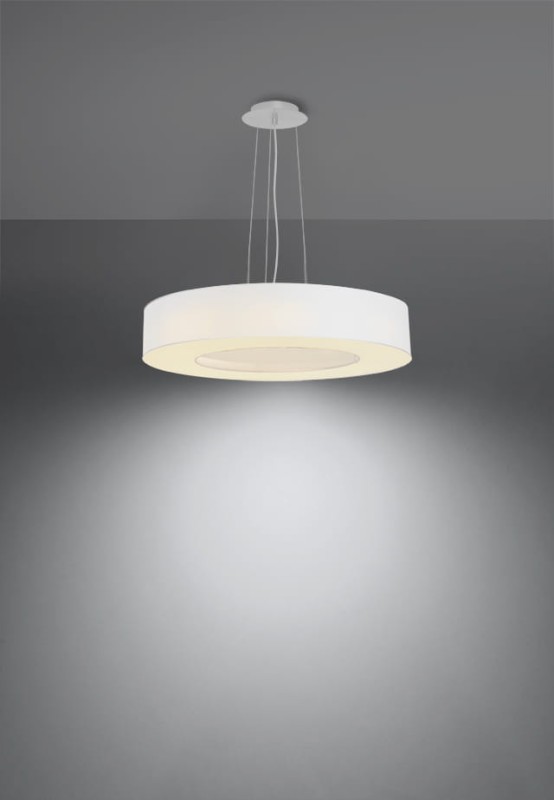 Żyrandol SATURNO SLIM 50 biały-5315925