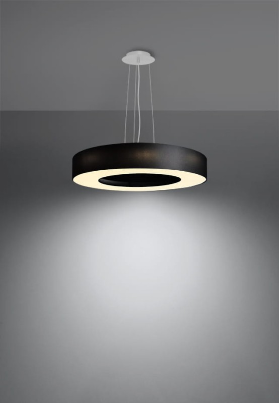 Żyrandol SATURNO SLIM 50 czarny-5315929