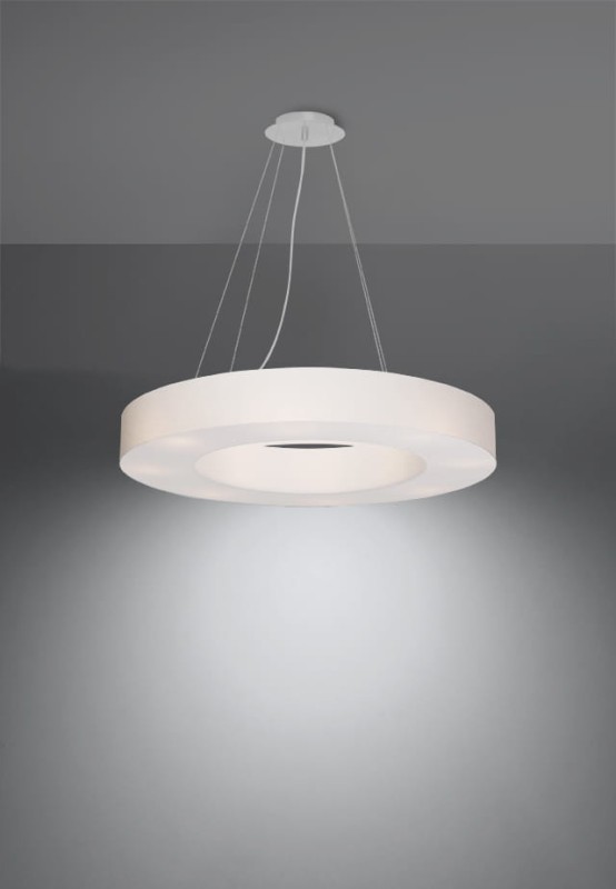 Żyrandol SATURNO SLIM 70 biały-5315940