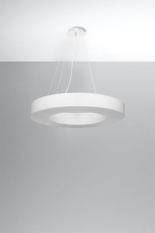 Żyrandol SATURNO SLIM 70 biały-5315941