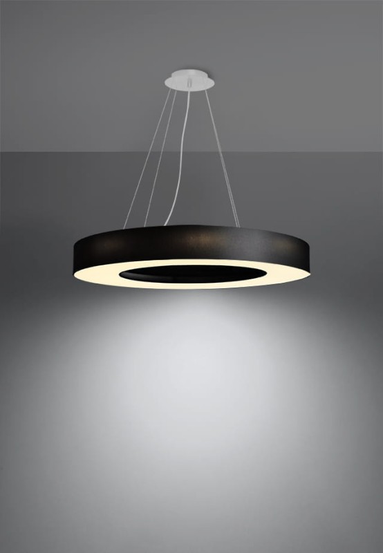 Żyrandol SATURNO SLIM 70 czarny-5315944