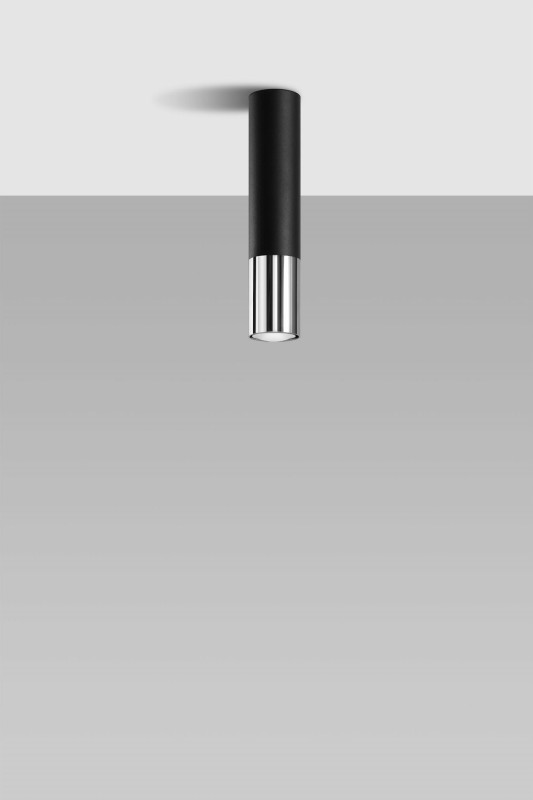 Plafon LOOPEZ czarny/chrom-5345847