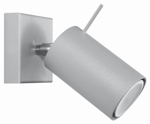 Szary kinkiet RING lampa ścienna okrąg koło