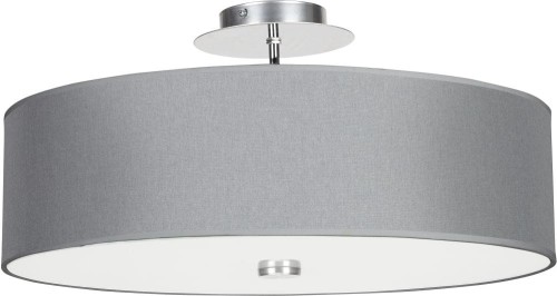 Plafon VIVIANE GRAY, szara lampa sufitowa