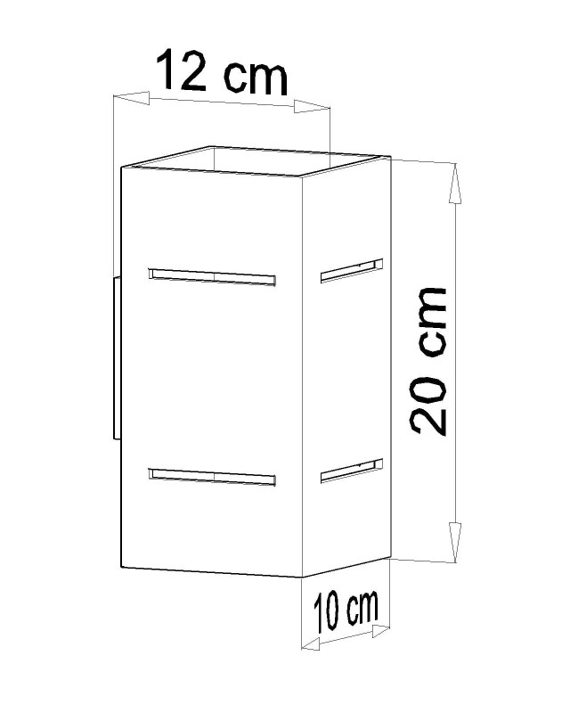Kinkiet BLOCCO Czarny-3939859